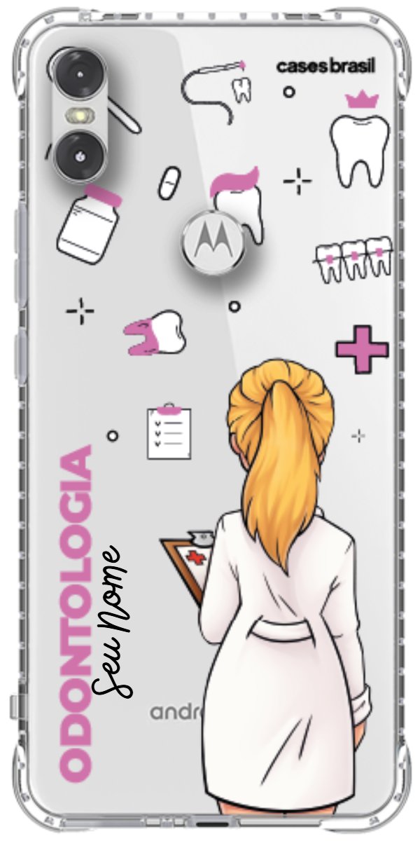 Capinha para Celular Odontologia - Profissão Com Nome
