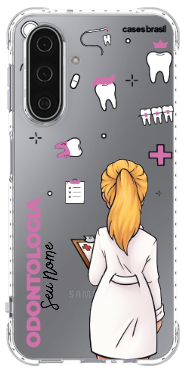 Capinha para Celular Odontologia - Profissão Com Nome