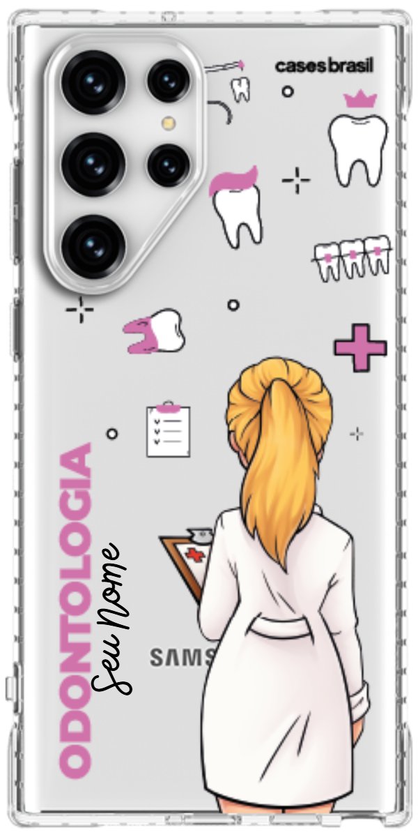 Capinha para Celular Odontologia - Profissão Com Nome