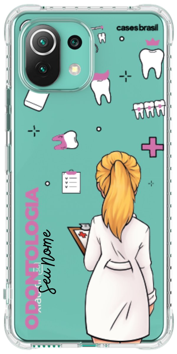 Capinha para Celular Odontologia - Profissão Com Nome