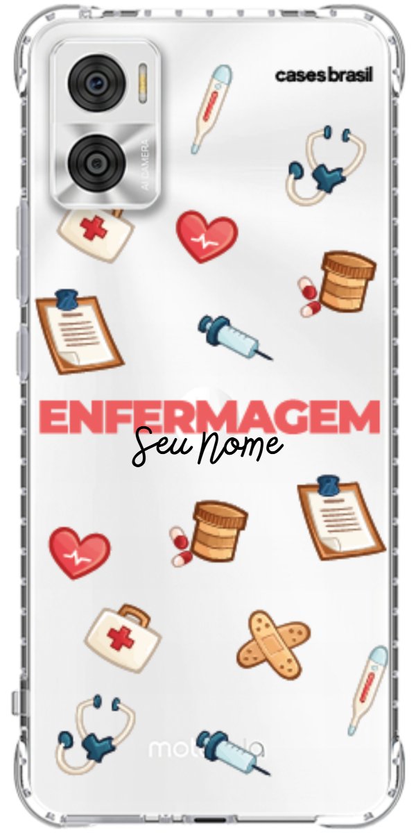 Capinha para celular Enfermagem - Profissão Com Nome