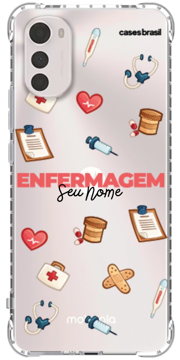 Capinha para celular Enfermagem - Profissão Com Nome