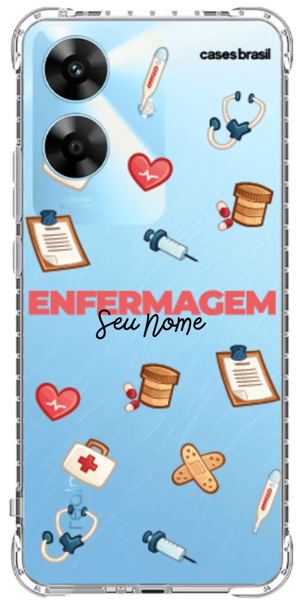 Capinha para celular Enfermagem - Profissão Com Nome