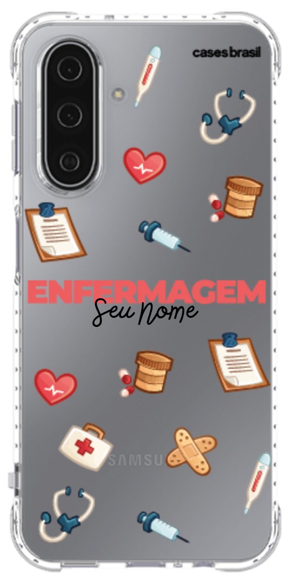 Capinha para celular Enfermagem - Profissão Com Nome