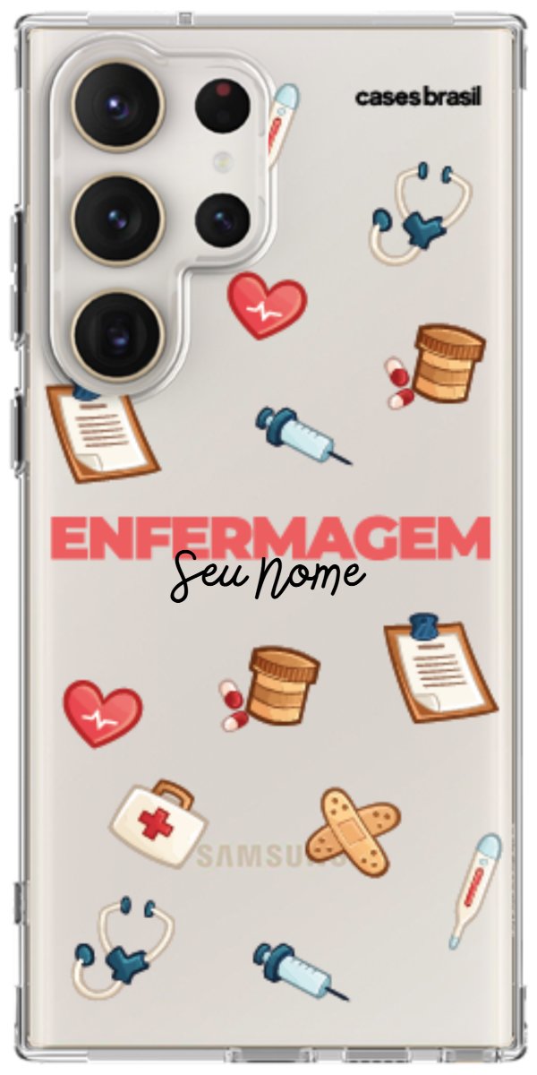 Capinha para celular Enfermagem - Profissão Com Nome