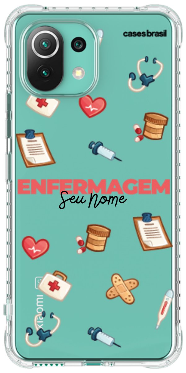 Capinha para celular Enfermagem - Profissão Com Nome