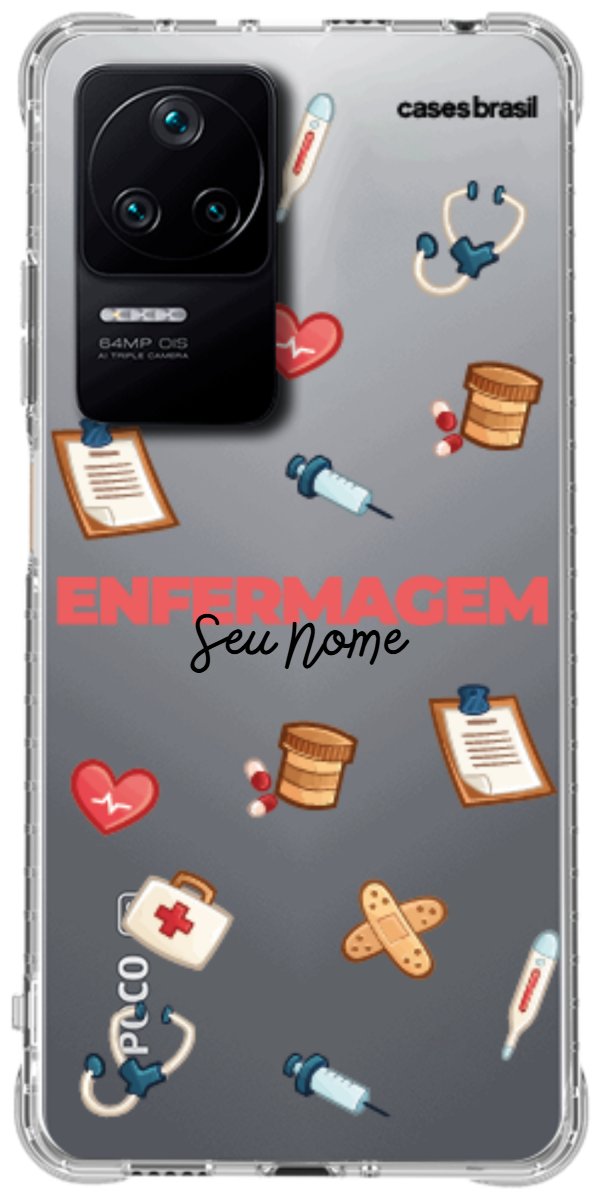 Capinha para celular Enfermagem - Profissão Com Nome