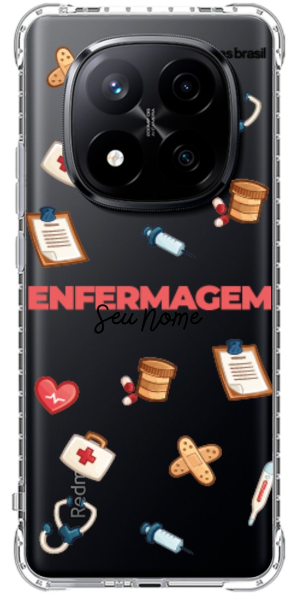 Capinha para celular Enfermagem - Profissão Com Nome