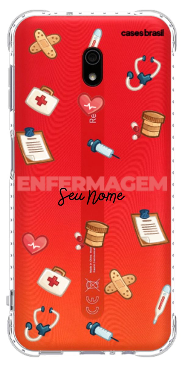 Capinha para celular Enfermagem - Profissão Com Nome