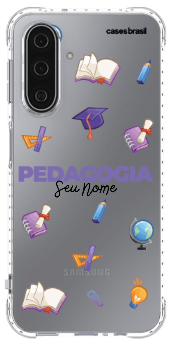 Capinha para Celular Pedagogia - Profissão Com Nome