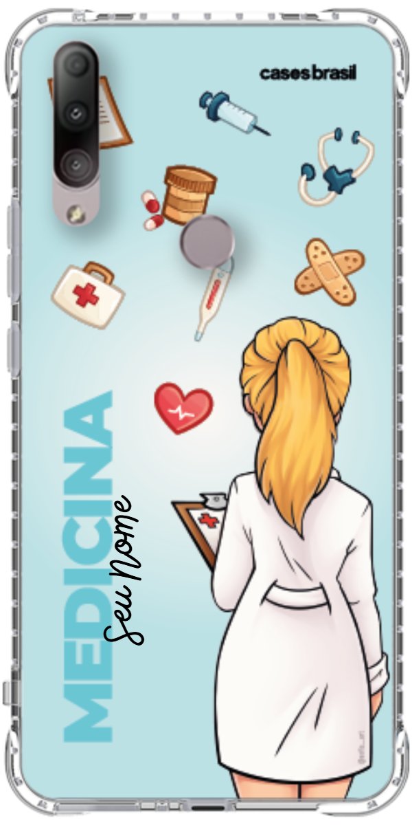 Capinha para celular Medicina - Boneca Profissão Com Fundo