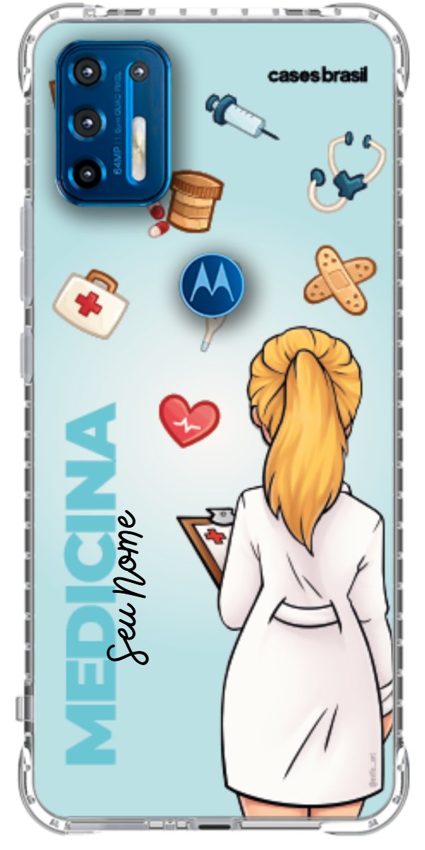 Capinha para celular Medicina - Boneca Profissão Com Fundo