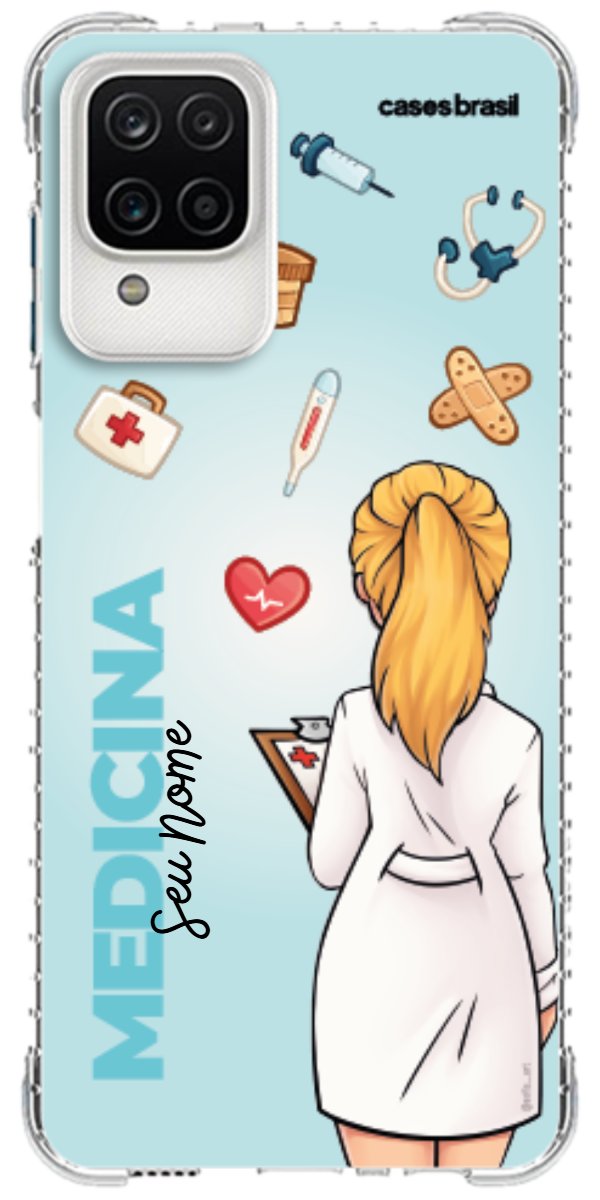 Capinha para celular Medicina - Boneca Profissão Com Fundo