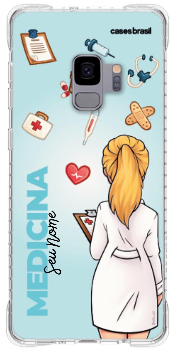 Capinha para celular Medicina - Boneca Profissão Com Fundo