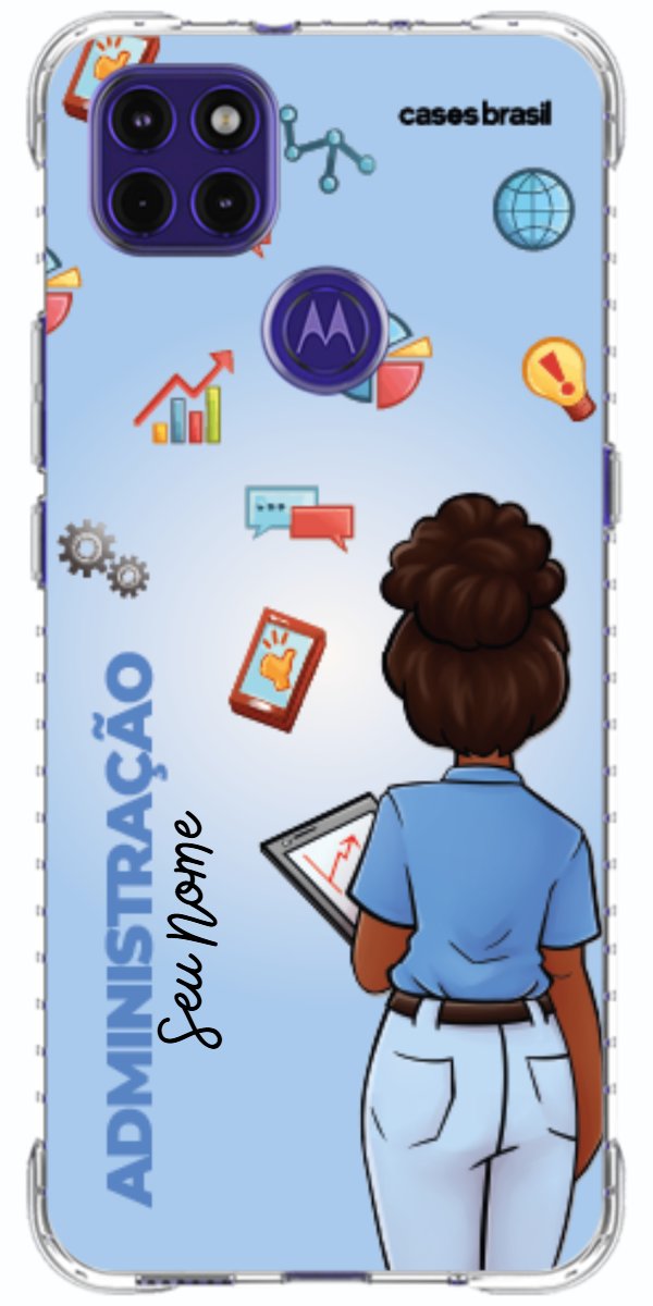 Capinha para celular Administração - Boneca Profissão Com Fundo