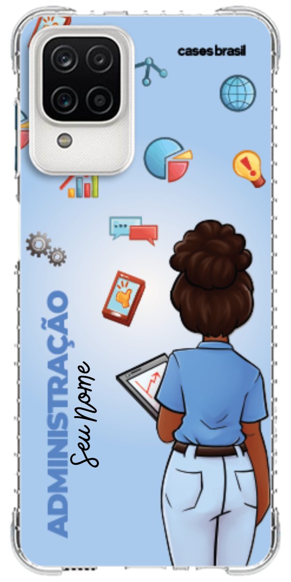 Capinha para celular Administração - Boneca Profissão Com Fundo