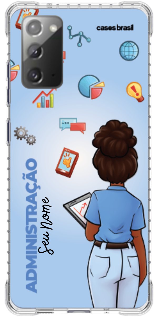 Capinha para celular Administração - Boneca Profissão Com Fundo