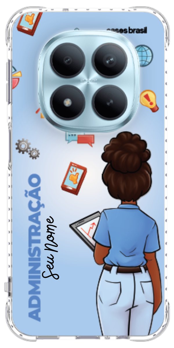 Capinha para celular Administração - Boneca Profissão Com Fundo