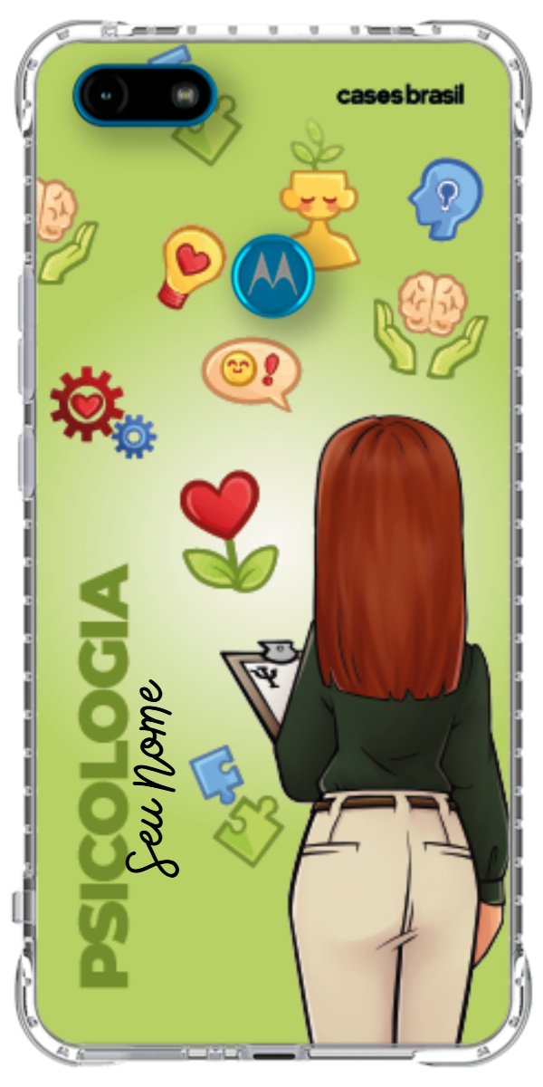 Capinha para celular Psicologia - Boneca Profissão Com Fundo