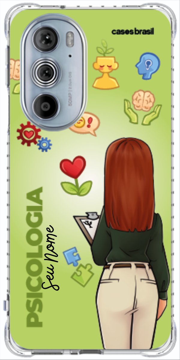 Capinha para celular Psicologia - Boneca Profissão Com Fundo