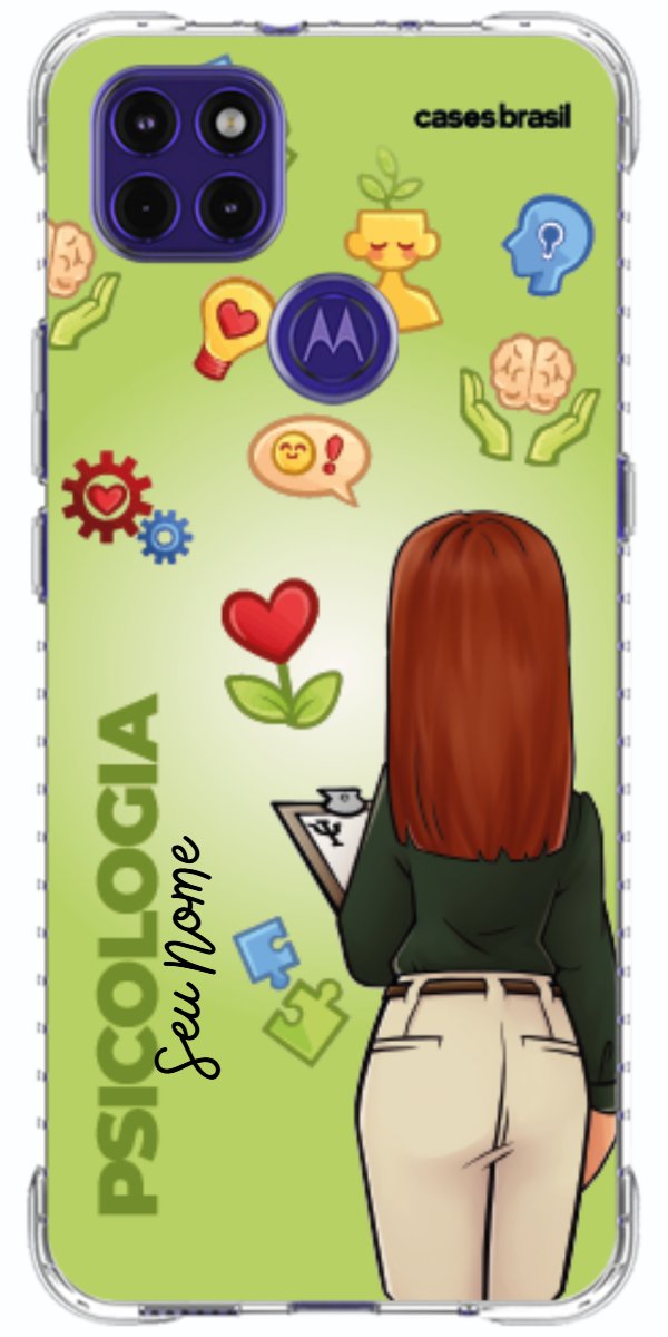 Capinha para celular Psicologia - Boneca Profissão Com Fundo