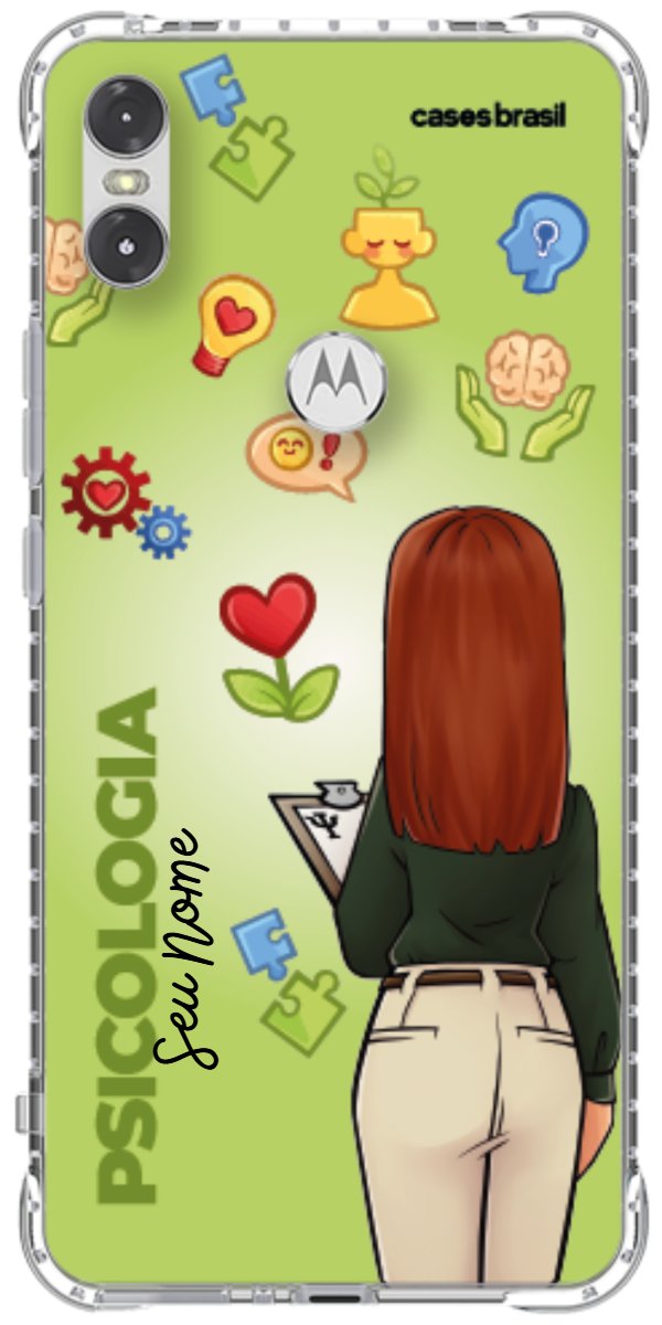 Capinha para celular Psicologia - Boneca Profissão Com Fundo