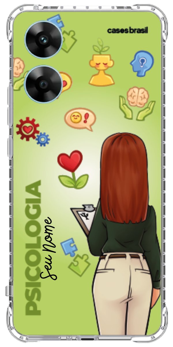 Capinha para celular Psicologia - Boneca Profissão Com Fundo