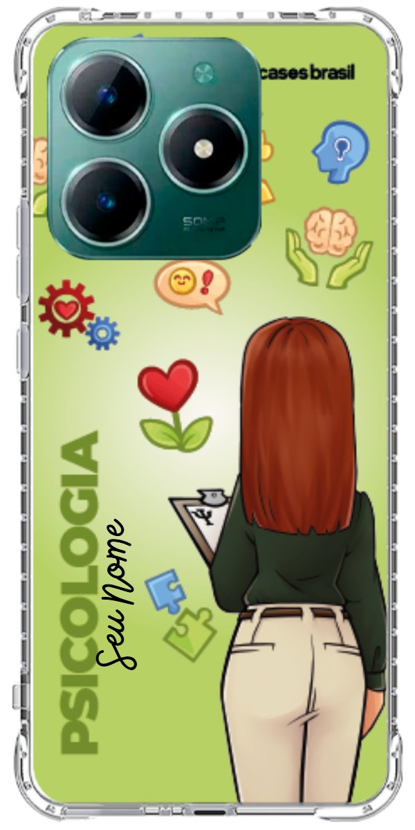 Capinha para celular Psicologia - Boneca Profissão Com Fundo