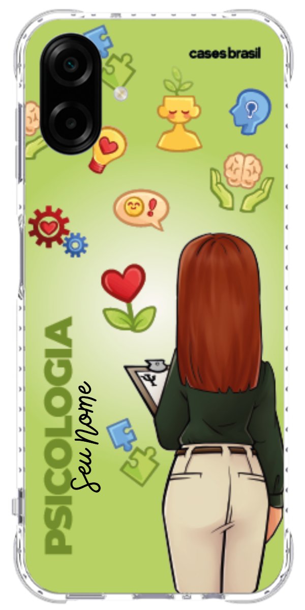 Capinha para celular Psicologia - Boneca Profissão Com Fundo