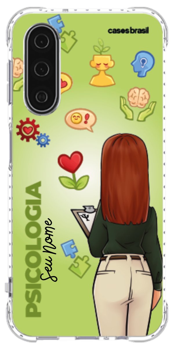 Capinha para celular Psicologia - Boneca Profissão Com Fundo