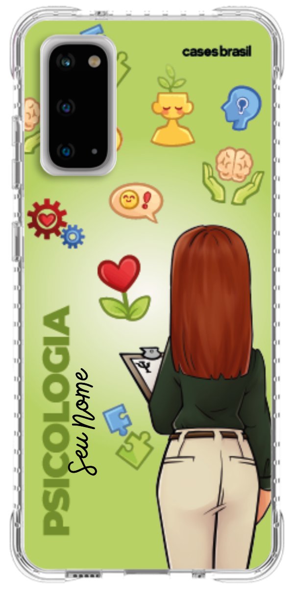 Capinha para celular Psicologia - Boneca Profissão Com Fundo