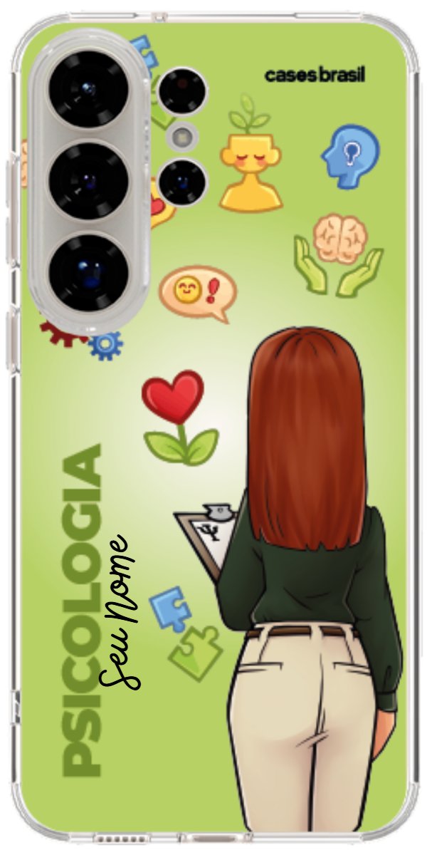 Capinha para celular Psicologia - Boneca Profissão Com Fundo