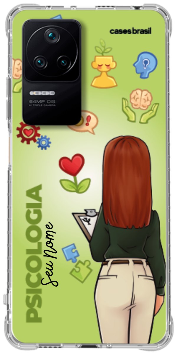 Capinha para celular Psicologia - Boneca Profissão Com Fundo