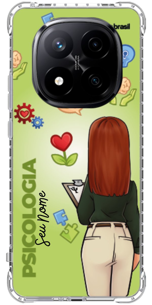 Capinha para celular Psicologia - Boneca Profissão Com Fundo