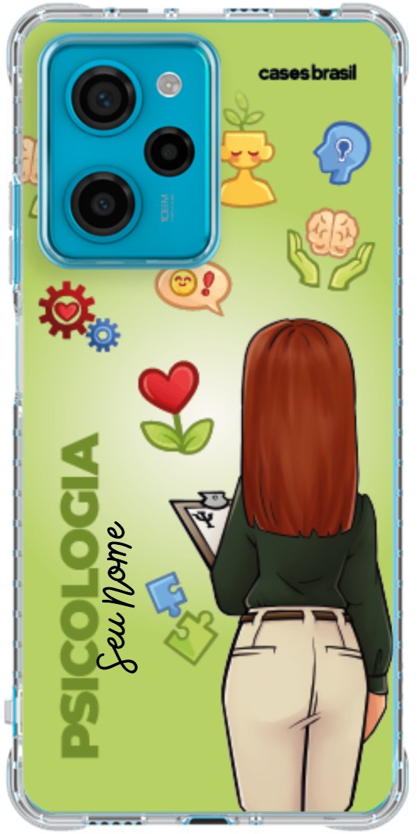Capinha para celular Psicologia - Boneca Profissão Com Fundo