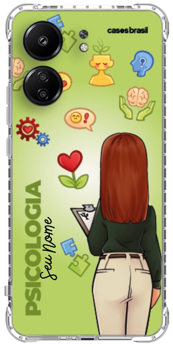 Capinha para celular Psicologia - Boneca Profissão Com Fundo