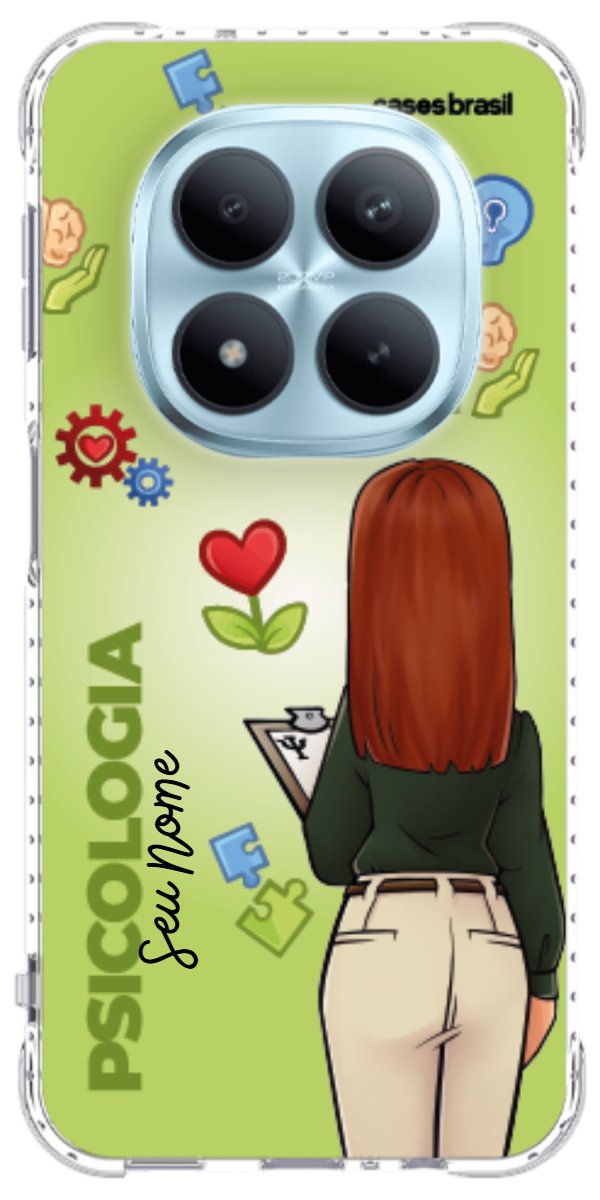 Capinha para celular Psicologia - Boneca Profissão Com Fundo