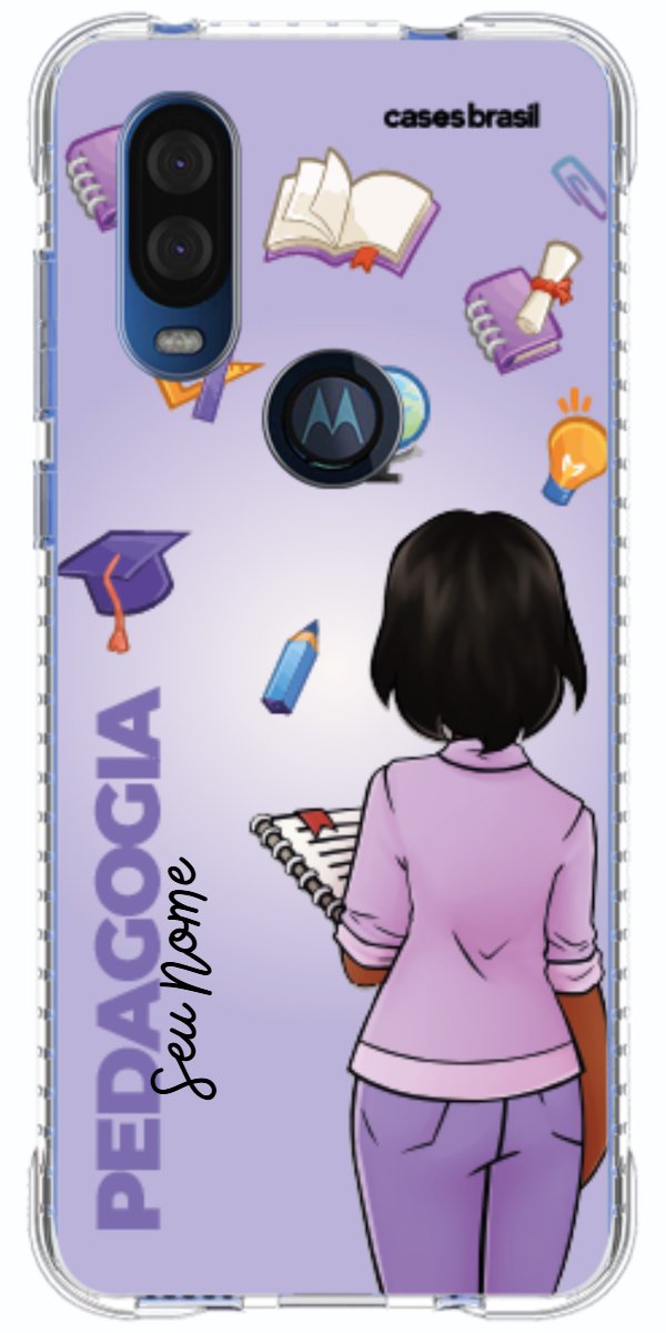 Capinha para celular Pedagogia - Boneca Profissão Com Fundo