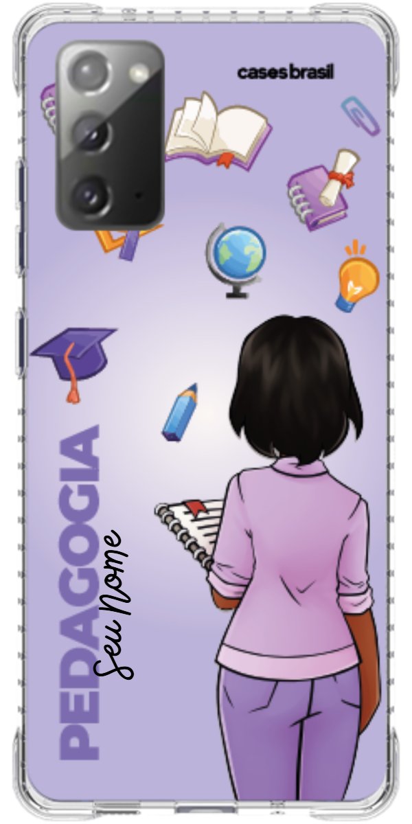 Capinha para celular Pedagogia - Boneca Profissão Com Fundo
