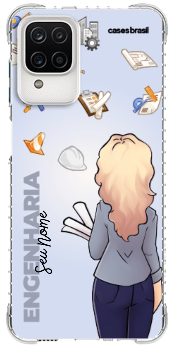Capinha para Celular Engenharia - Boneca Profissão Com Fundo