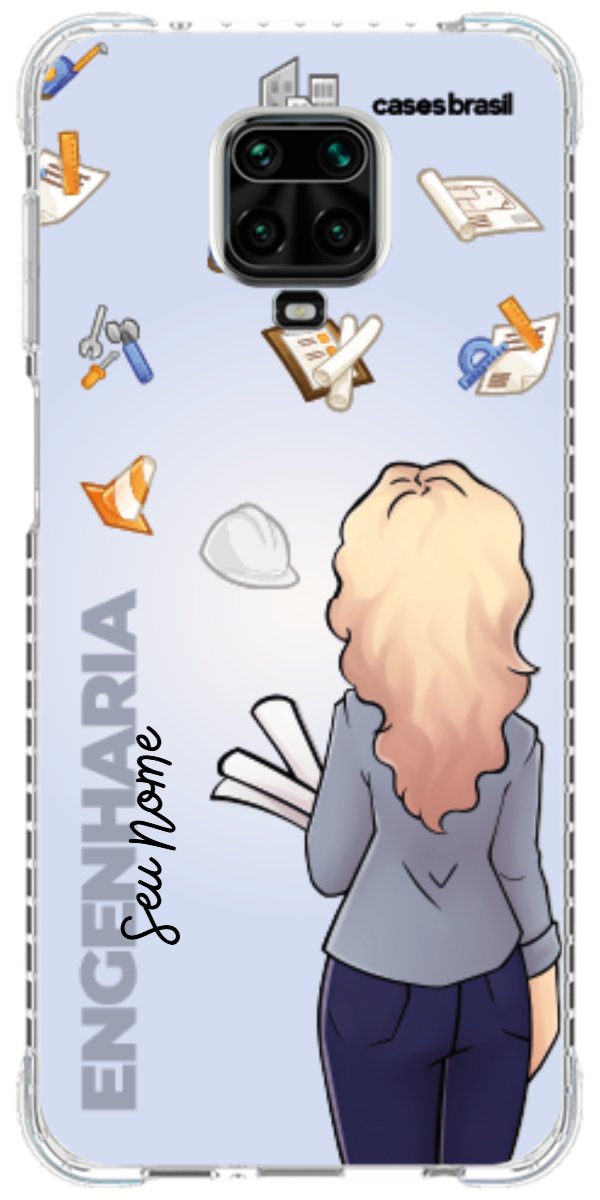 Capinha para Celular Engenharia - Boneca Profissão Com Fundo