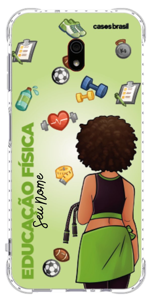 Capinha para celular Educação Física - Boneca Profissão Com Fundo