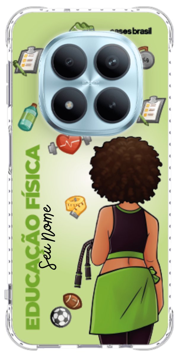 Capinha para celular Educação Física - Boneca Profissão Com Fundo