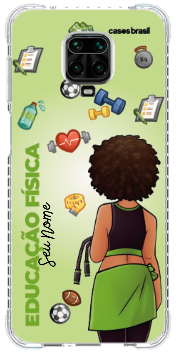 Capinha para celular Educação Física - Boneca Profissão Com Fundo