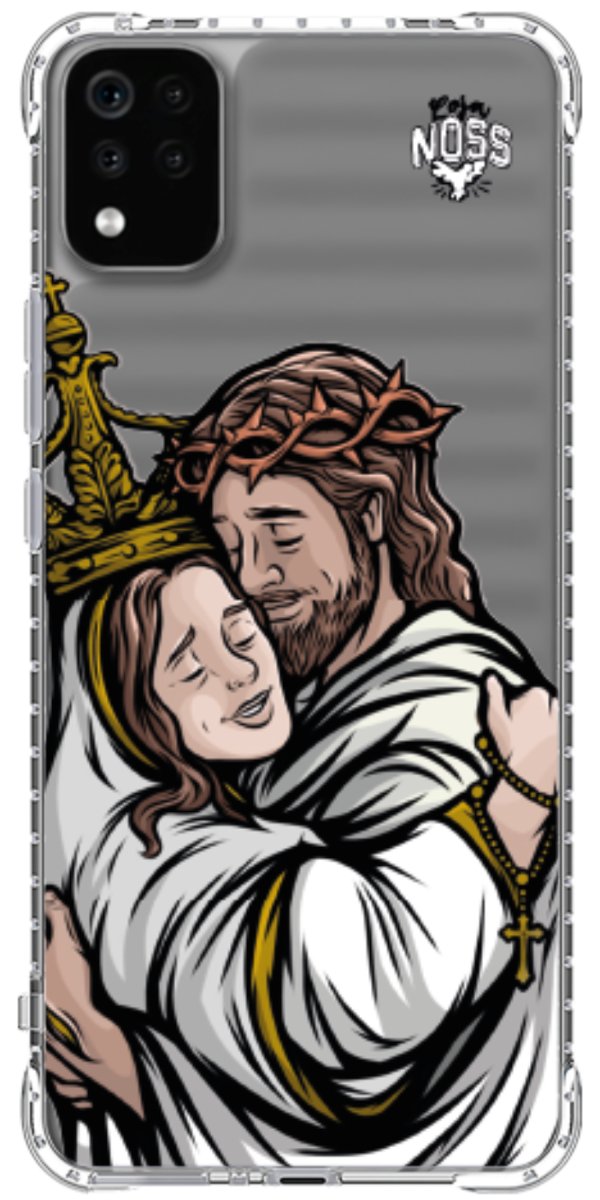 Capinha Para Celular Tudo com Jesus Nada sem Maria