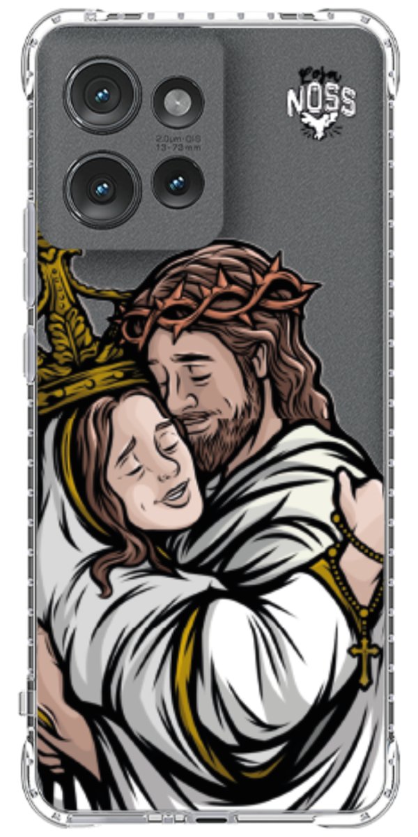 Capinha Para Celular Tudo com Jesus Nada sem Maria