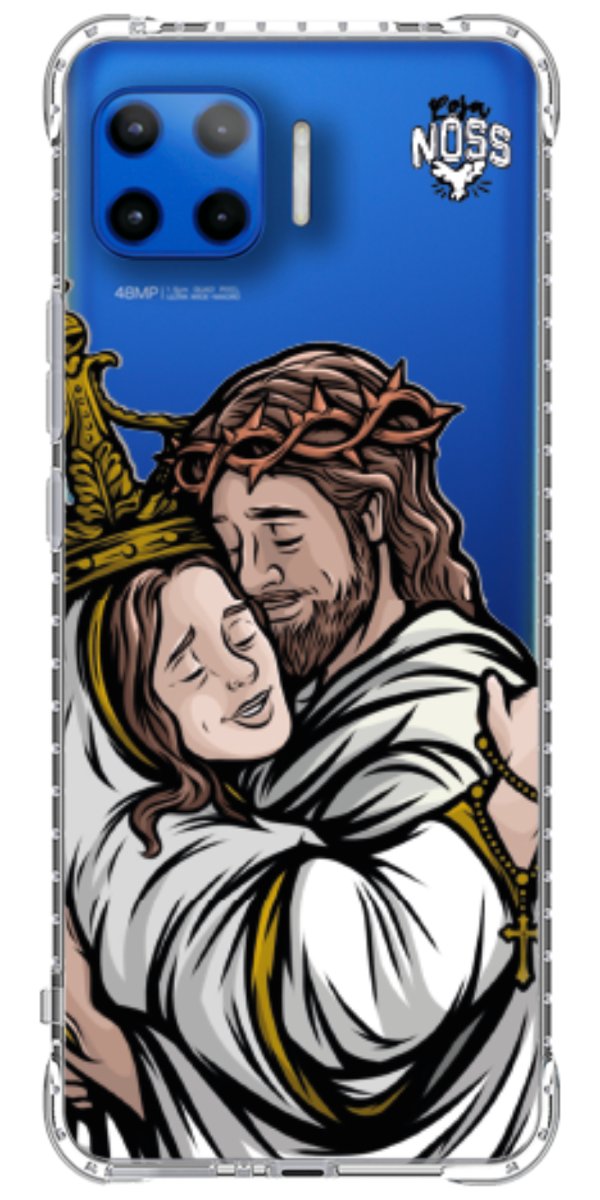 Capinha Para Celular Tudo com Jesus Nada sem Maria