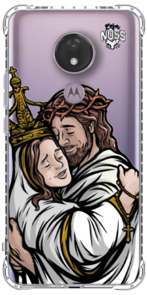 Capinha Para Celular Tudo com Jesus Nada sem Maria