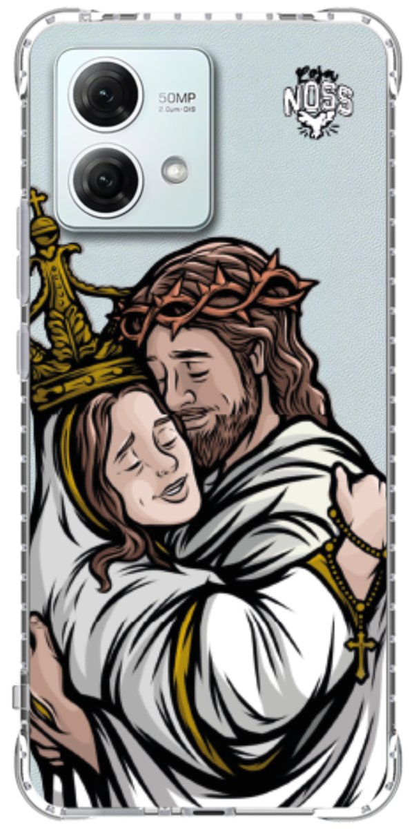 Capinha Para Celular Tudo com Jesus Nada sem Maria