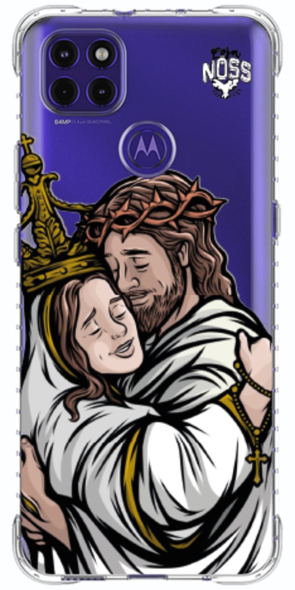 Capinha Para Celular Tudo com Jesus Nada sem Maria
